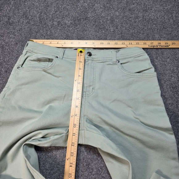 Gloria Vanderbilt Amanda Sage Green High Rise Tapered Jeans Womens 12 Short - Picture 4 of 9